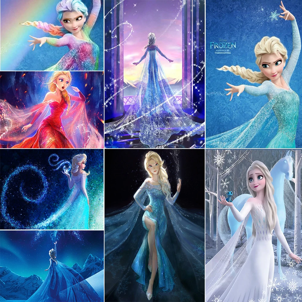 

Набор для алмазной живописи Disney 5D, Магическая принцесса, Айша, мозаика AB, алмазная живопись, новинка 2022, Декор стен для детской комнаты, «сдел...