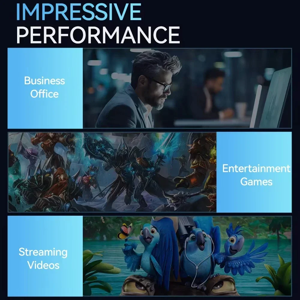 Портативный игровой мини-ПК Intel Core i9 8950HK Windows 11 мини-компьютер 16 ГБ DDR4 1 ТБ 2 SSD 1000