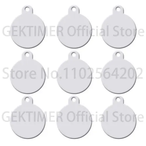 

100 шт., алюминиевая идентификационная бирка, персонализированная идентификационная бирка для лазерной гравировки, имя, телефон для воротника, подвеска, брелок, изготовление своими руками