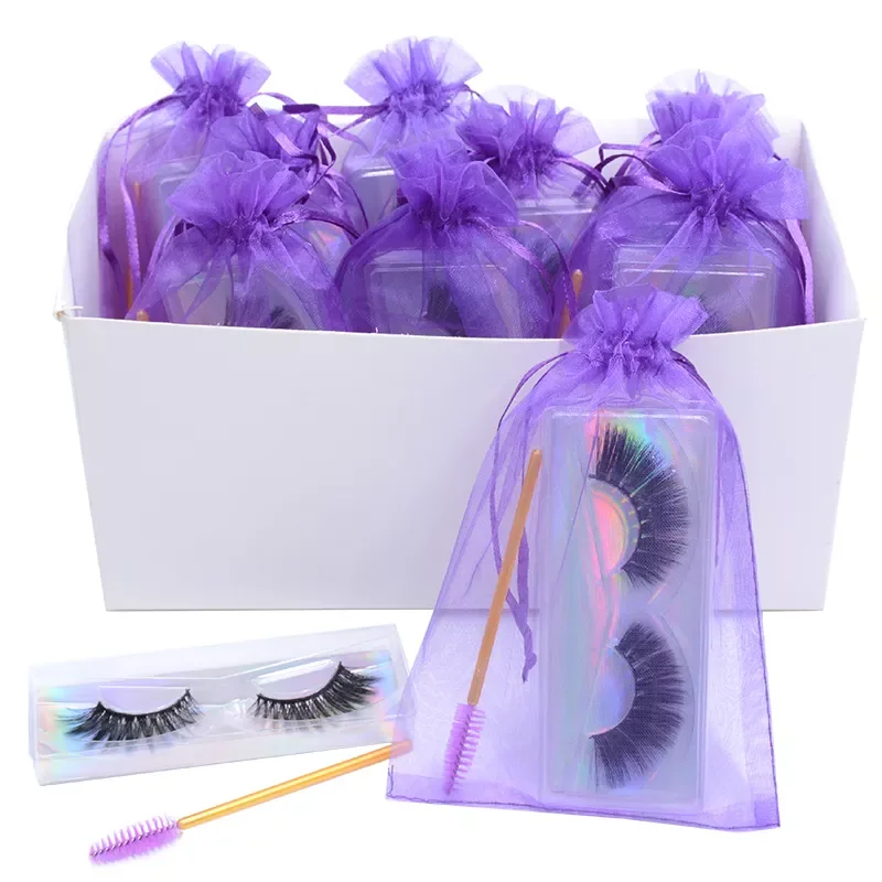 

NEW2023 3D Mink Lashes Natural Wispy False Eyelashes Makeup Beauty Lashes in Bulk Volume Cilia Set