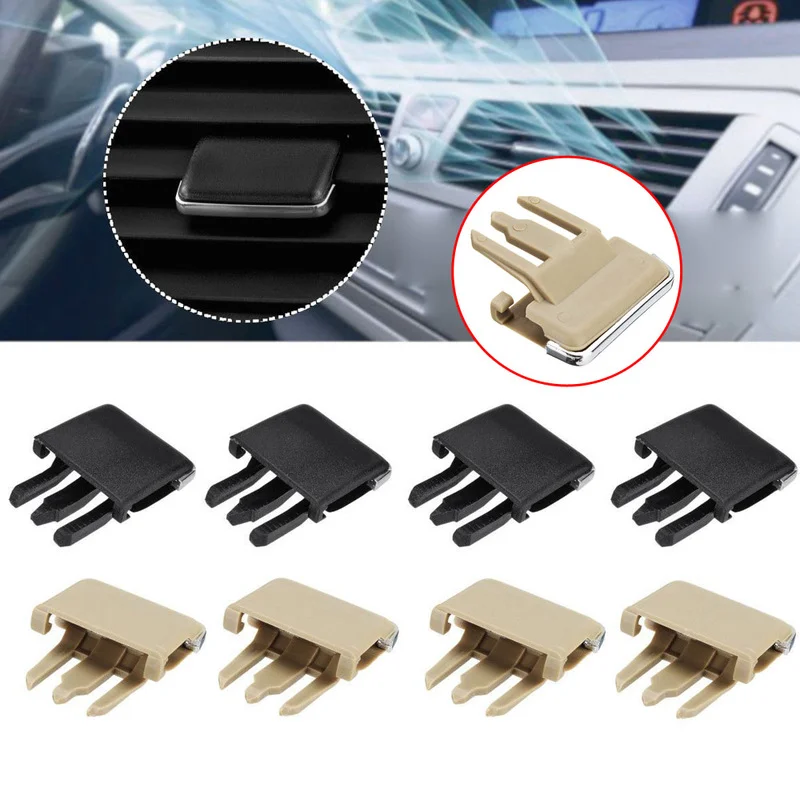 4pcs Auto Car  Air Conditioning Vent Car Center Dash A/C Vent Louvre Blade Slice Air Conditioning Leaf Clips Set Accessories