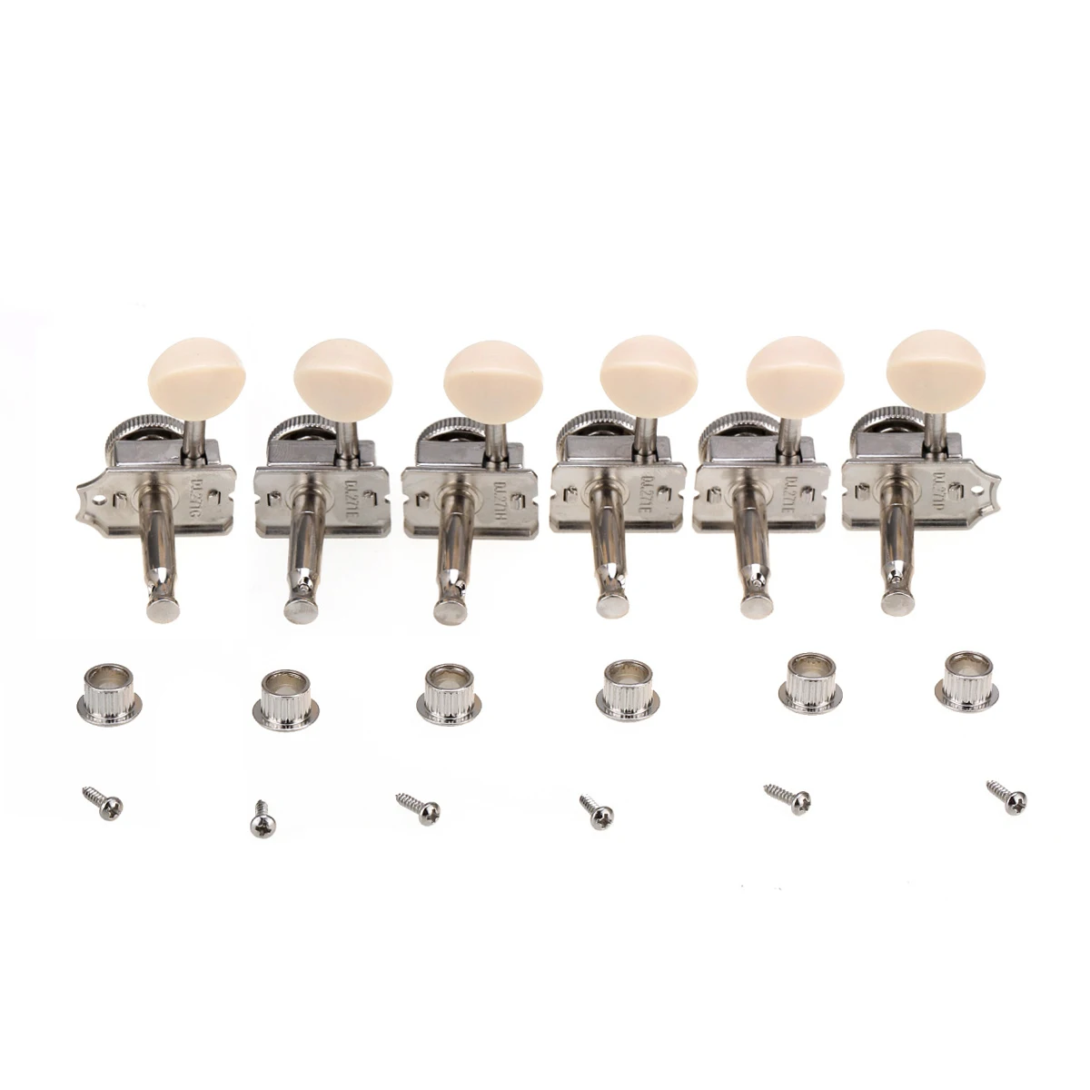 Инлайн-гибридные колышки для установки ключей Fender Squier Classic Vibe Strat/Tele никелевые -