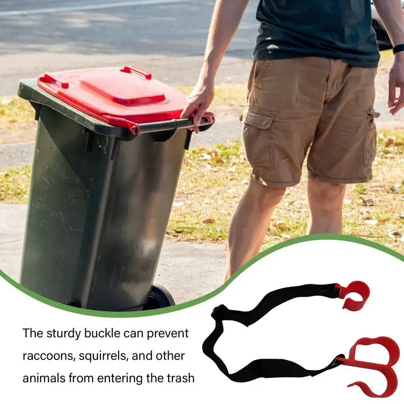 Замок для мусорного бака защита от медведя ленты крышки колесного с животными