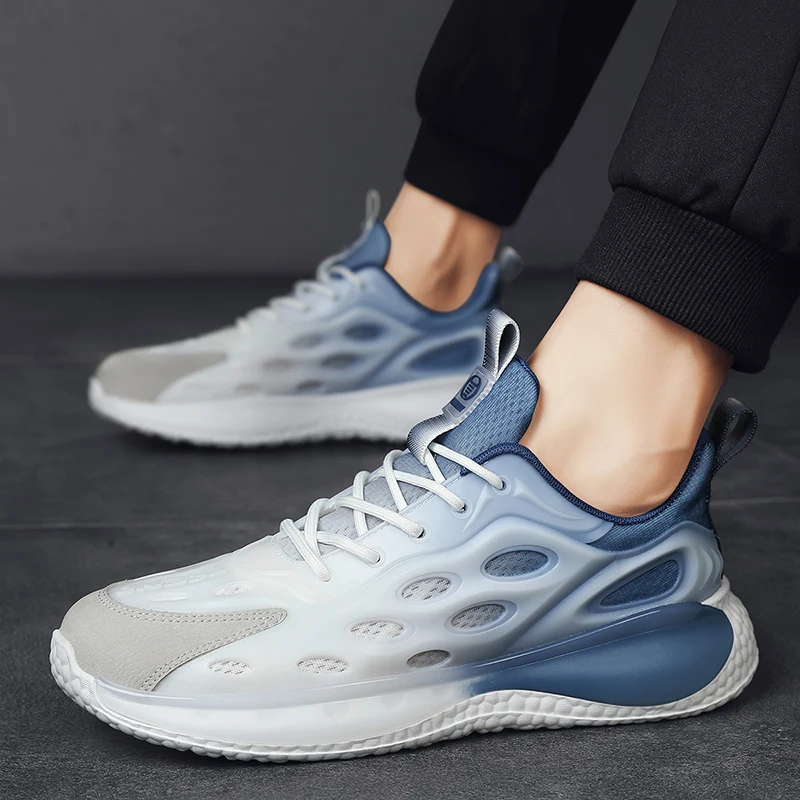 

2022 New Men's shoes Running Outdoor Mesh Walking Hiking Jogging Casual Damping Trend Breathable Lace-Up Lightweight Sneaker