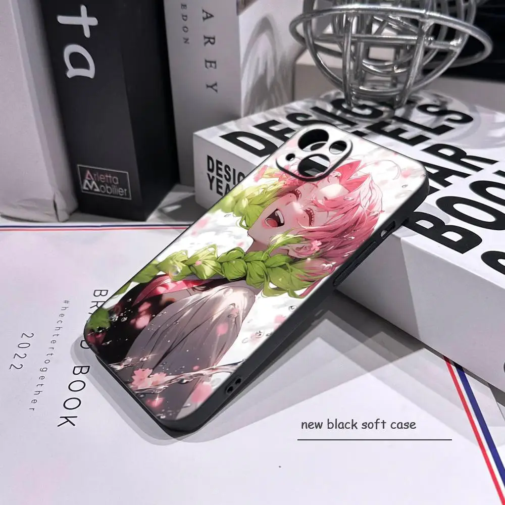 Чехол для телефона D-Demon S-Slayer Mitsuri Obanai для iPhone 17 Air 16 15 14 Plus 13 12 11 Pro Max 16e, противоударный, прозрачный, HD, с защитной задней крышкой (art.: 3920dc2288297) - 3920dc2288297