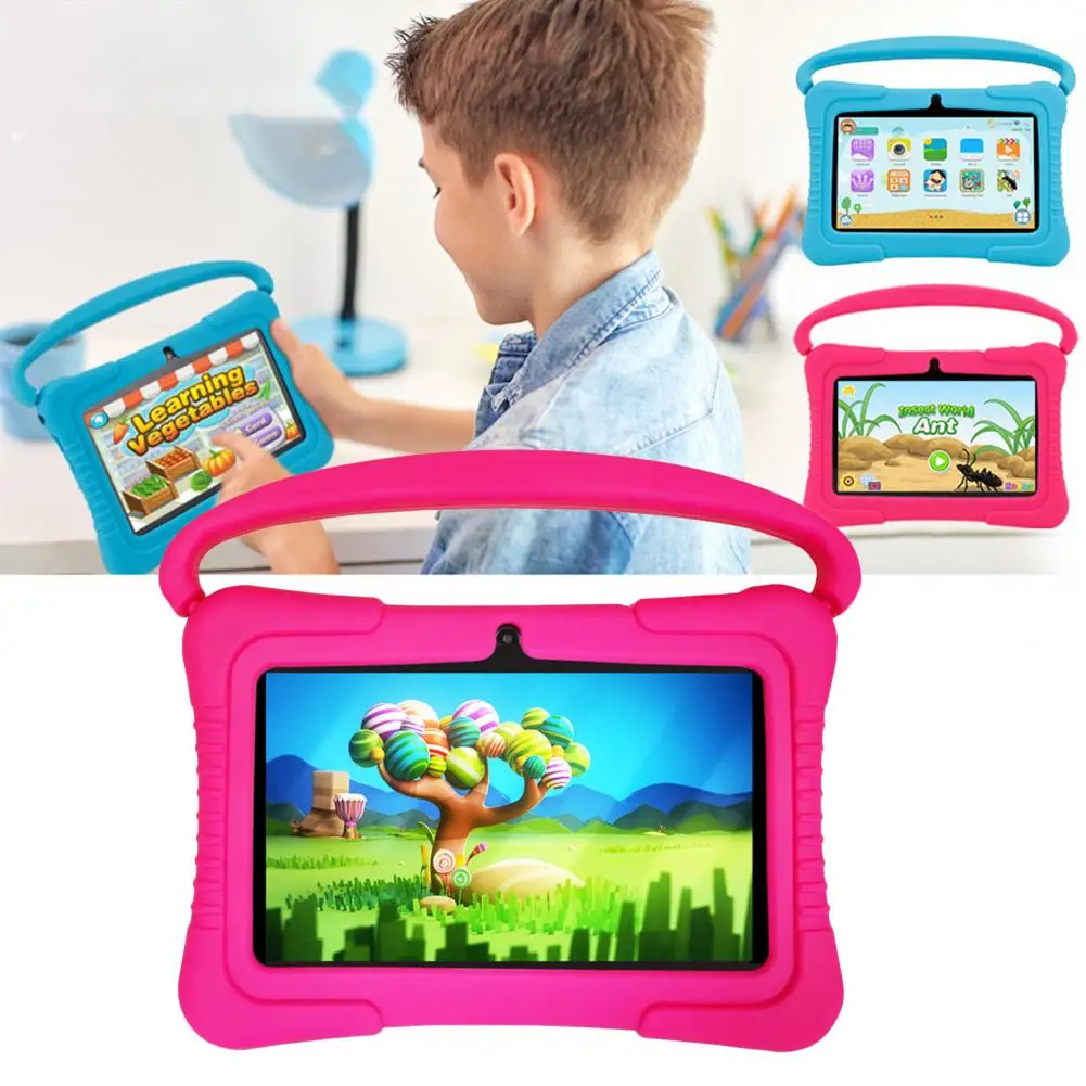 7-inch Kids Learning Tablet Educational Touch Screen Bluetooth-compatible 4.0 Boys Girls Toddler Learning Pad Toys for Android