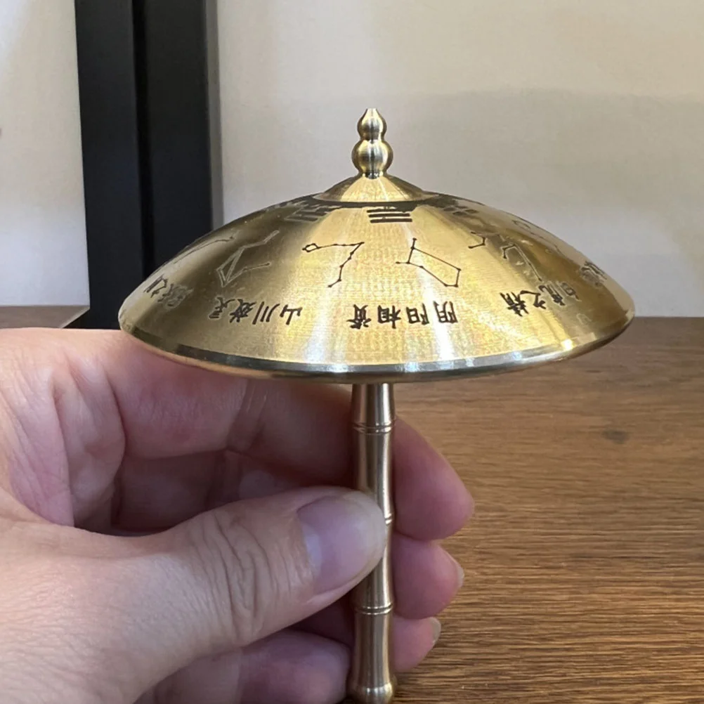 

Car Decorative Umbrella Brass Statues Sculpture Decors Crafts Interior Vintage Small Ornament Home
