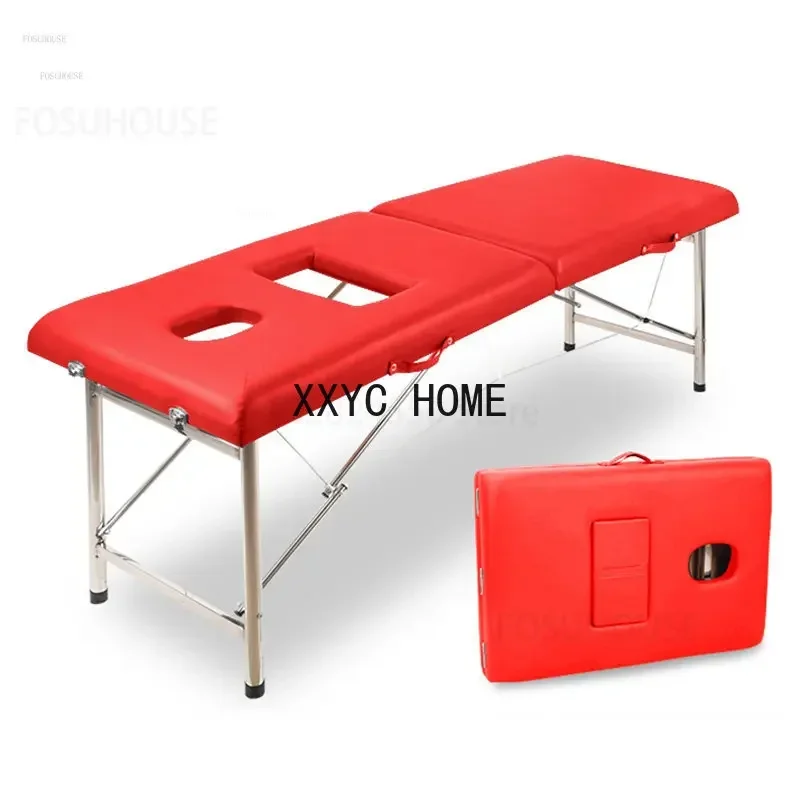 Массажные столы для красоты Специальная утолщенная складная массажная кровать с