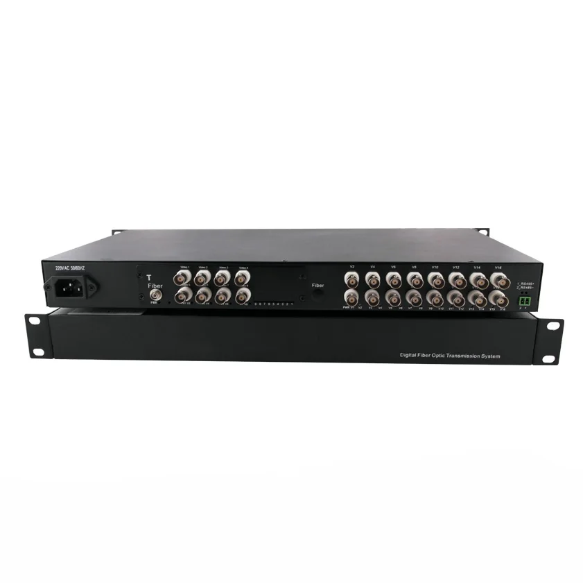 

24 CH Video Data Fiber Optical Converter Transmitter Receiver for CCTV