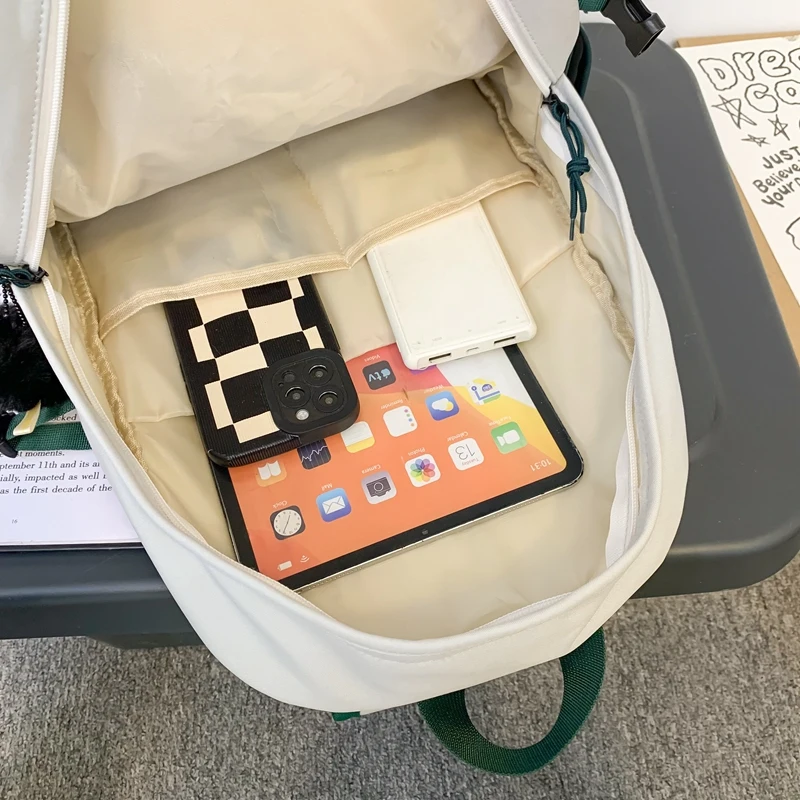 High School Students Casual Fashion Simple Large Capacity Small Fresh Secondary School Students Backpack Female Shoulder Bag Col