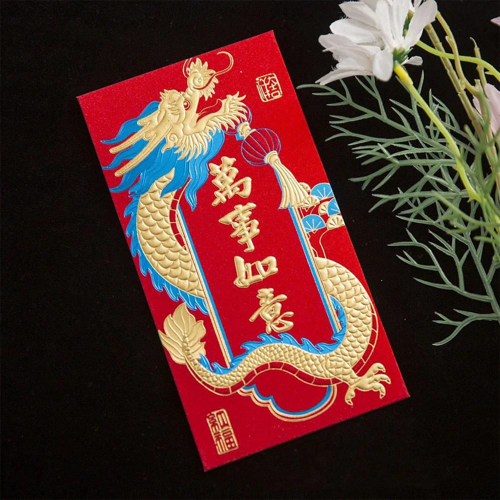 

24 Pcs Dragon Festival Gift Lucky Red Envelope Paper Money Pouch Ceremony Packet