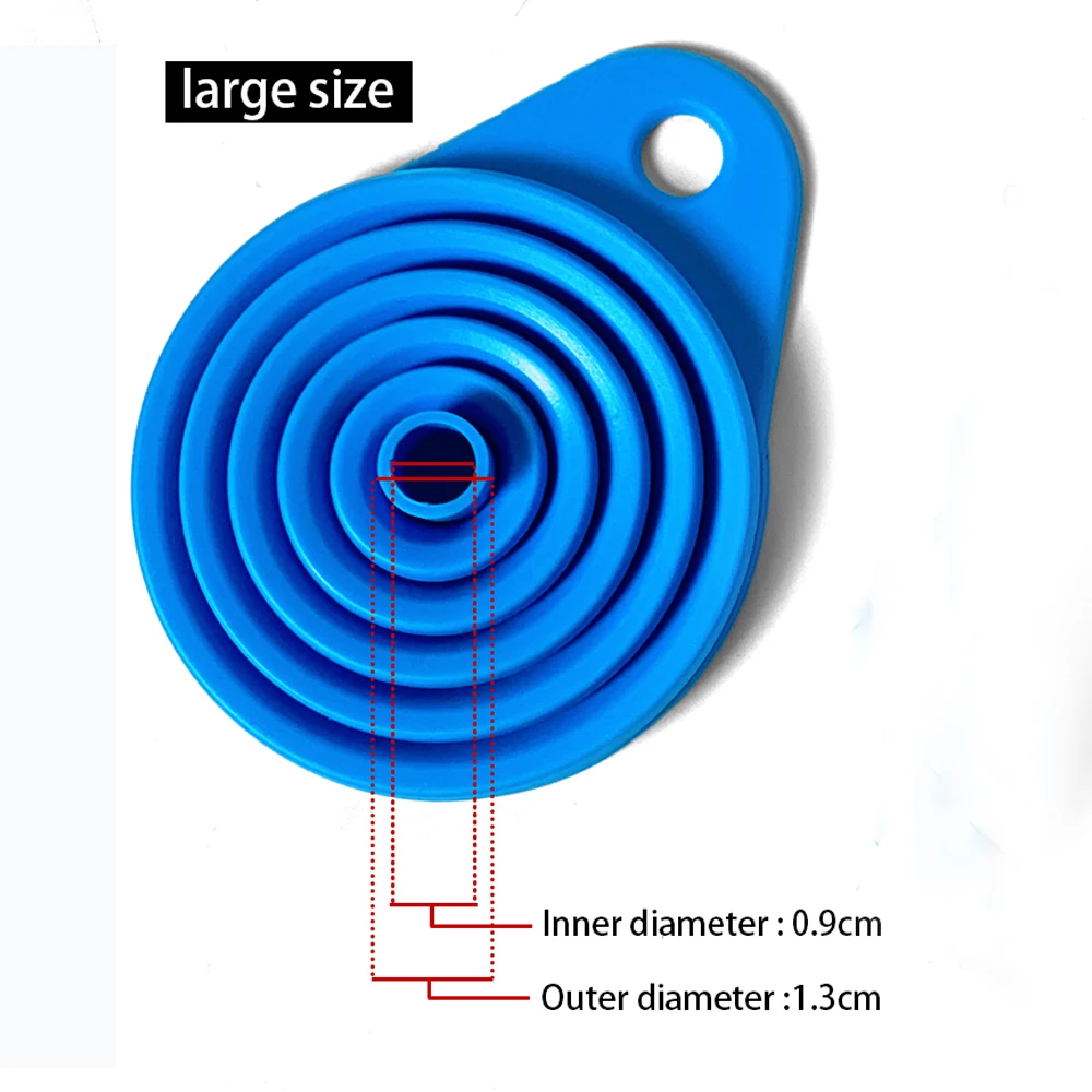 Большой Размер Складная Силиконовая Воронка Для Замены Моторного Масла