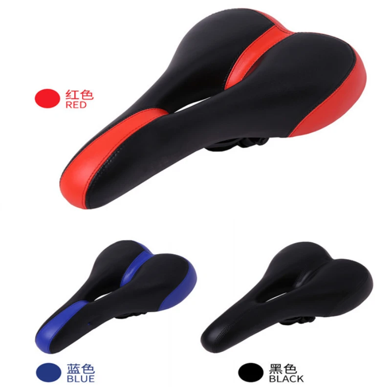 

! Mountain Bike Cushion Fixed Gear Bike Thick Soft Hollow Seat Bag Bicycle Hollow Seat Bag Soft Equipment Saddle