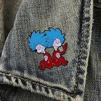 funny cartoon lapel pins for backpacks brooches for clothes enamel pins decorative anime badges jewelry accessories for kids