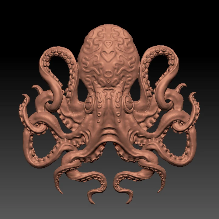 Осьминог модель. Осьминог stl. осьминог stl модель. осьминог 3d модель. jolly octopus stl.