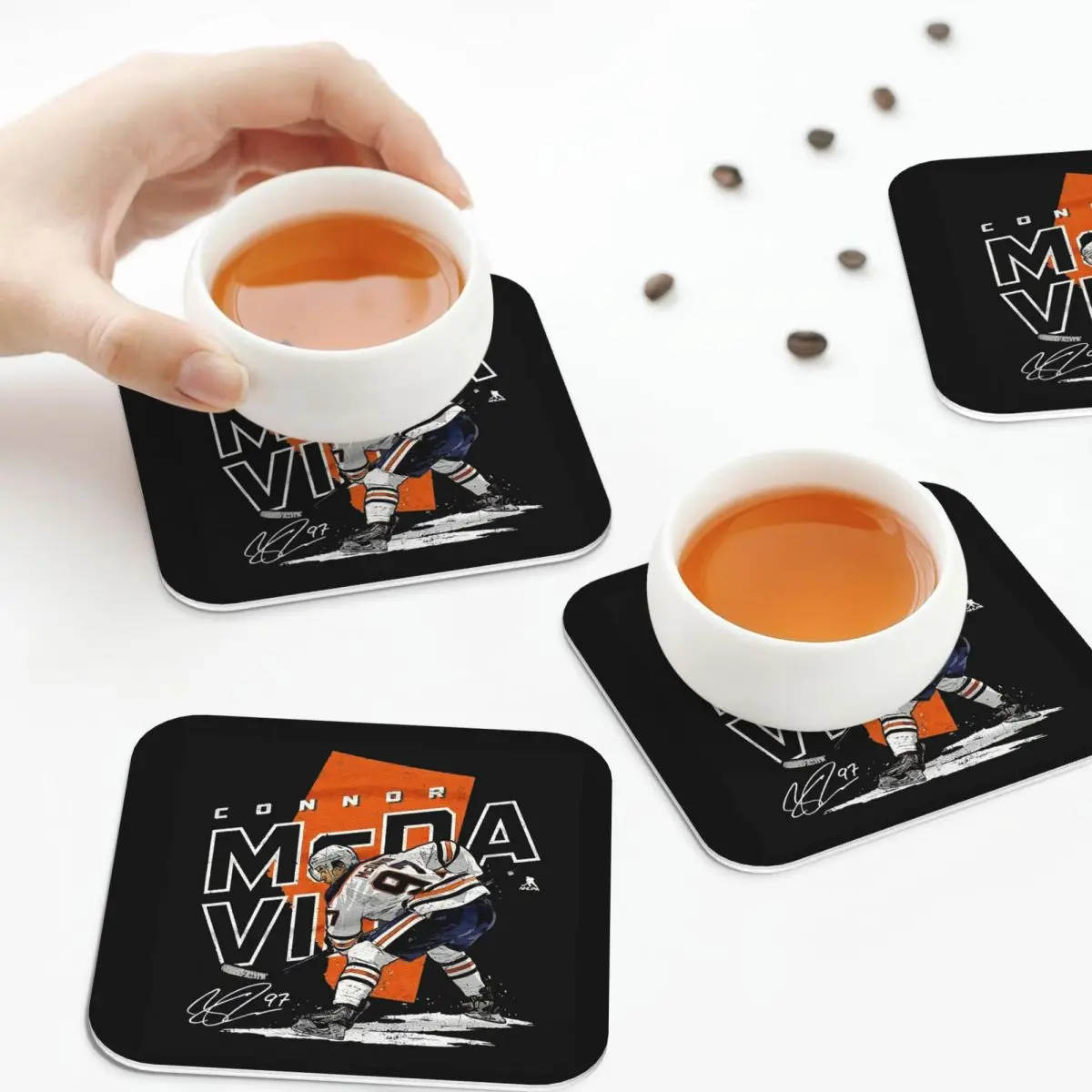 Connor McDavid 97 для Edmonton Oilers вентиляторы подставки кухонные салфетки изоляционные