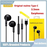 yovonine for realme x2 q3 pro gt q2 q buds classic earphone 3 5mm wired earbuds in ear built in mic large headset microphone