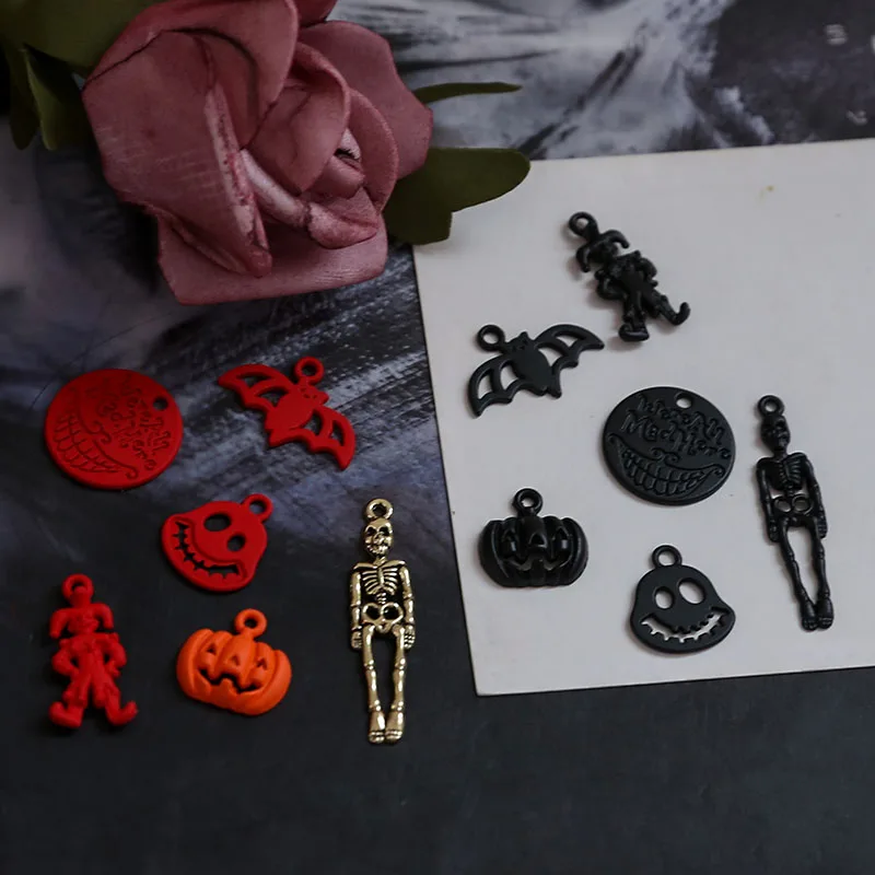 1 шт. аксессуары сделай сам подвеска в виде скелета летучей мыши тыквы клоуна из