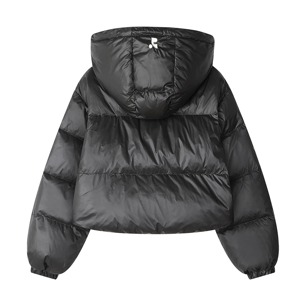 Xinmonlee корейская серия универсальный возрастной пуховик с капюшоном и вышивкой