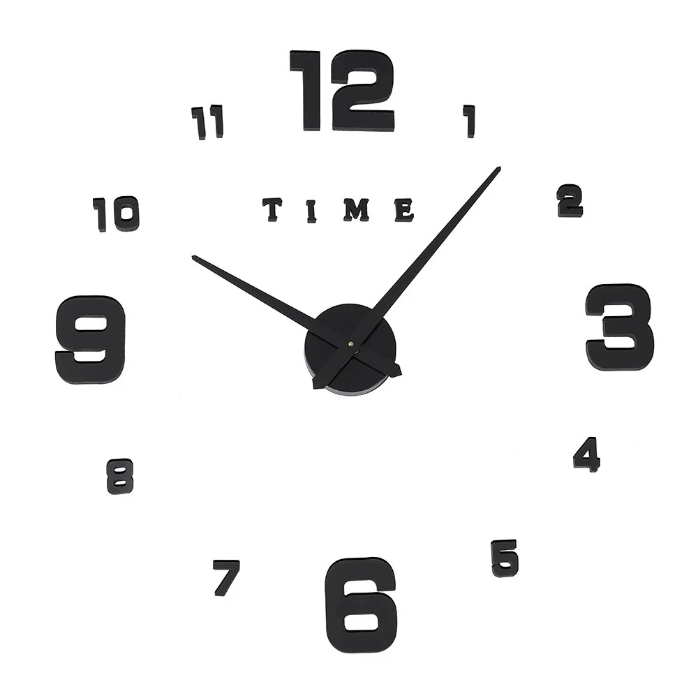 

3D Wall Clock Luminous Frameless Wall Clocks DIY Digital Clock Wall Stickers Silent Clock for Home Living Room Office Wall Decor