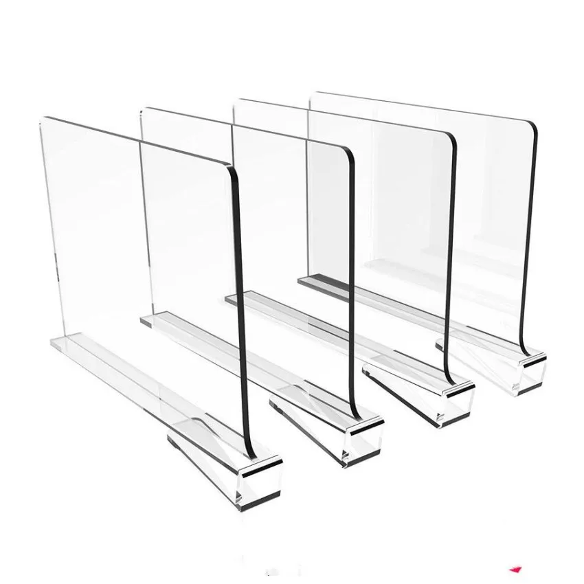 Tax Included Plastic Acrylic Goods Shelf Partition Board Divider Clothing Storage Storeroom 54pcs