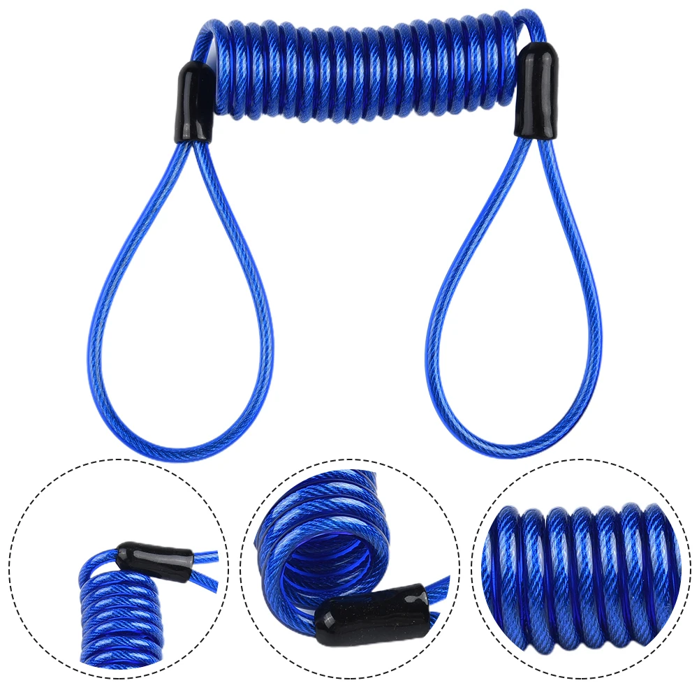 

1.2m Motorcycle Alarm Disc Lock Cable Disc Lock Reminder Minder Disk Cable Coil Motorcycle Motorbike Scooter Security
