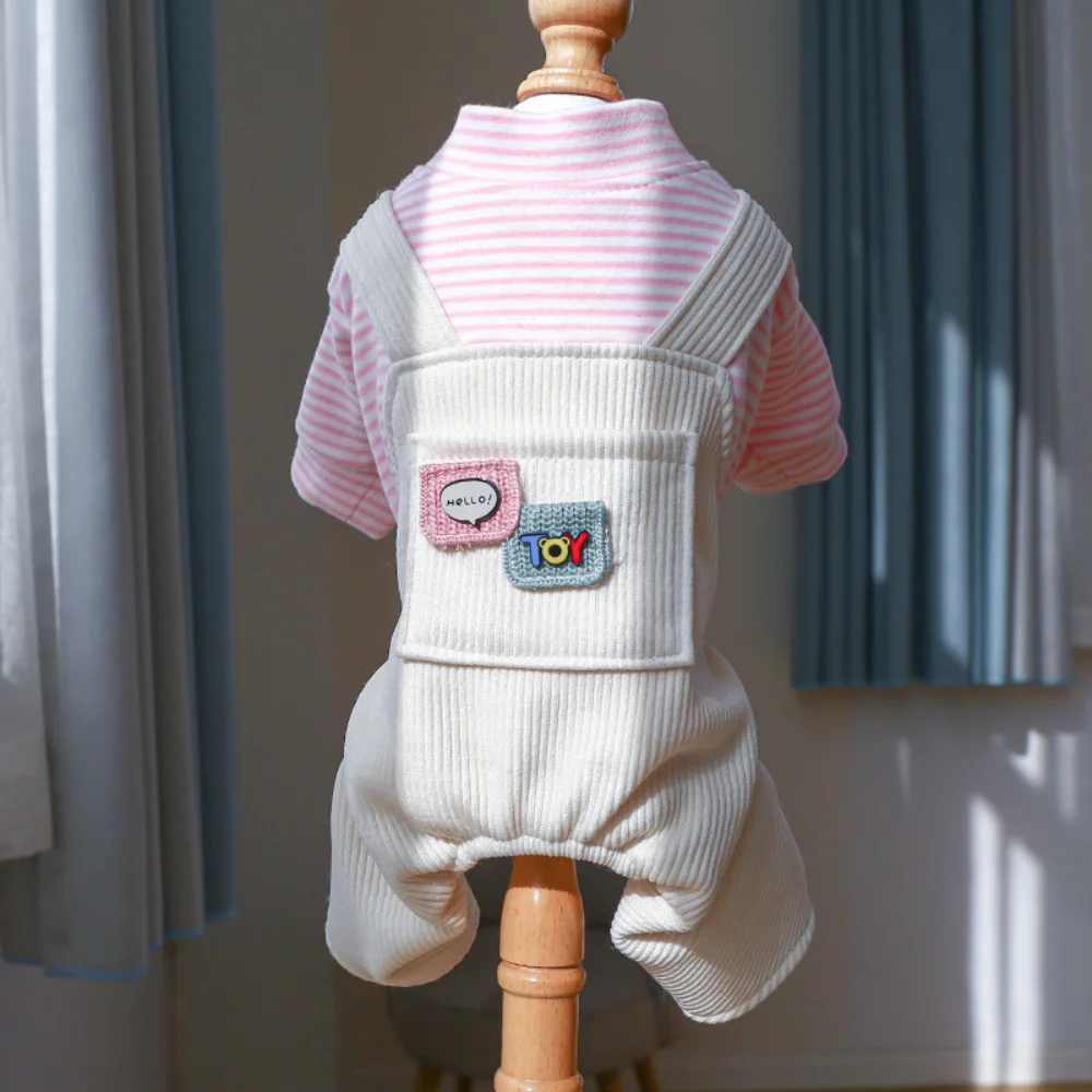 

Pet Jumpsuit Spring Autumn Clothes Cat Fashion Cartoon Coat Small Dog Cute Cardigan Puppy Kawaii Pajamas Chihuahua Yorkshire