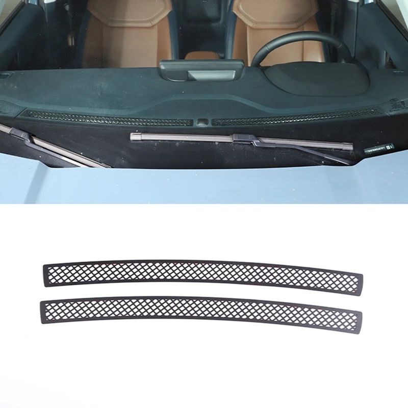 

For Ford Maverick 2022 Stainless Steel Dashboard Air Outlet Anti-Blocking Mesh Dust Grille Car Interior Parts Kits