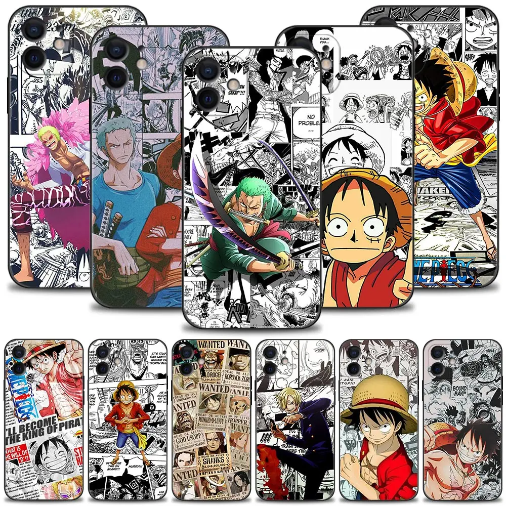 

Anime One Piece Luffy Zoro Comics Case For Apple iPhone 13 12 11 Pro Max 13 12 Mini XS Max XR X 7 8 6 6S Plus 5 5S SE 2020 Shell