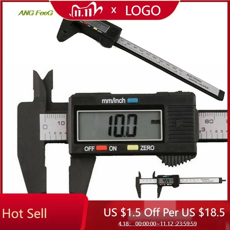 

Equipment Electronic Digital Caliper Gauge Carbon Fiber Micrometer 150mm