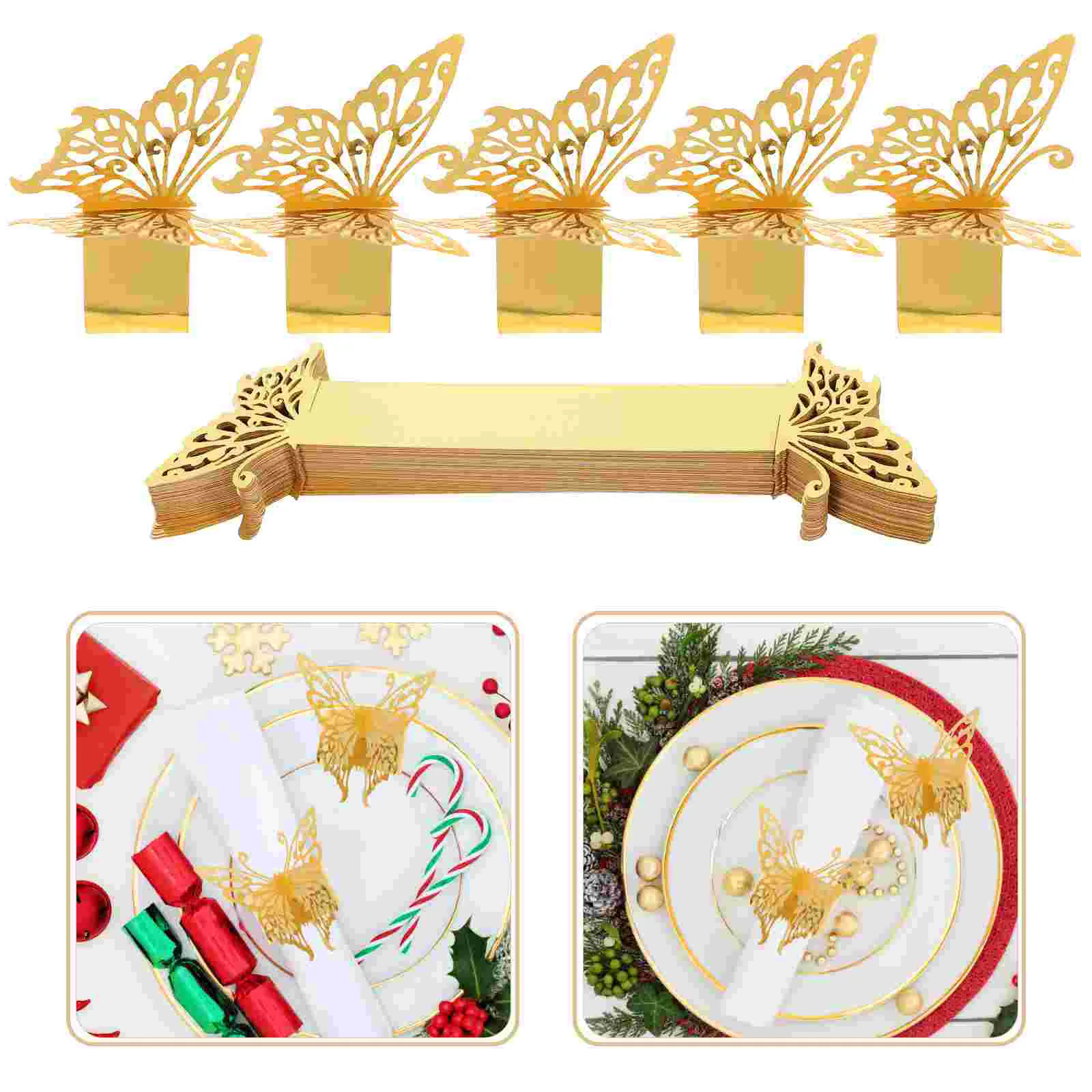 

Napkin Holder Ring Rings Serviette Table Buckle Wedding Holders Decoration Round Metal Decor Partybirthday Stand Beaded Ties
