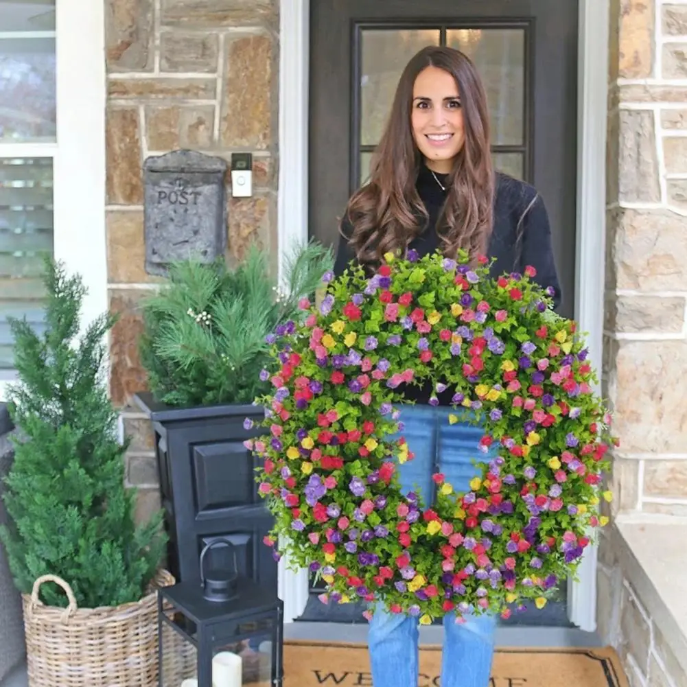 

Женский Романтический венок, ручная работа, для окон и дверей, домашний декор, венок «сделай сам», аксессуары Y7E1