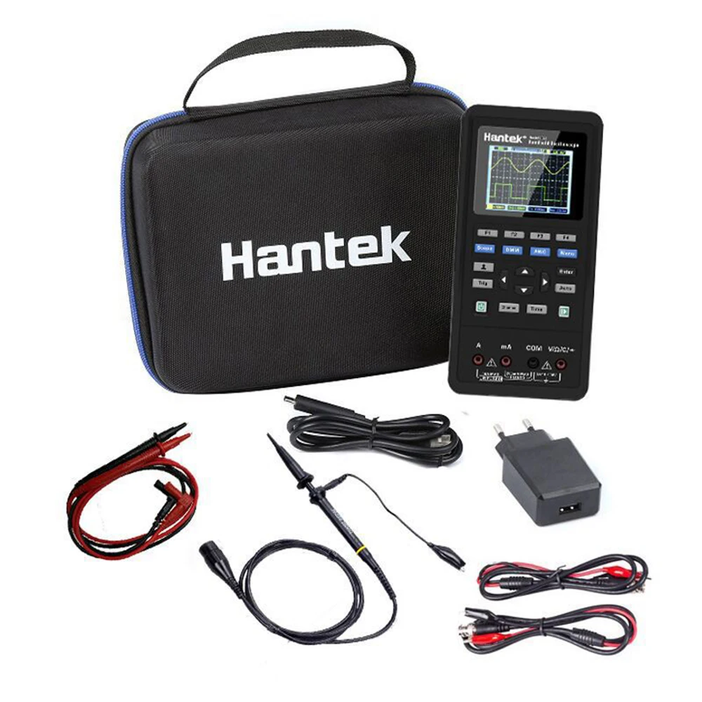 

3 в 1 Новый мультиметр Ручной цифровой осциллограф Hantek 2D72 2D42 тестер генератор сигналов USB Портативный 2-канальный 70 МГц