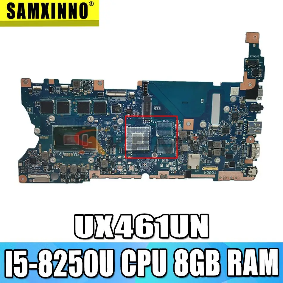 

UX461UN notebook mainboard with I5-8250U CPU 8GB RAM For ASUS ZenBook UX461UN UX461U UX461F UX461FN Laotop motherboard Mainboard