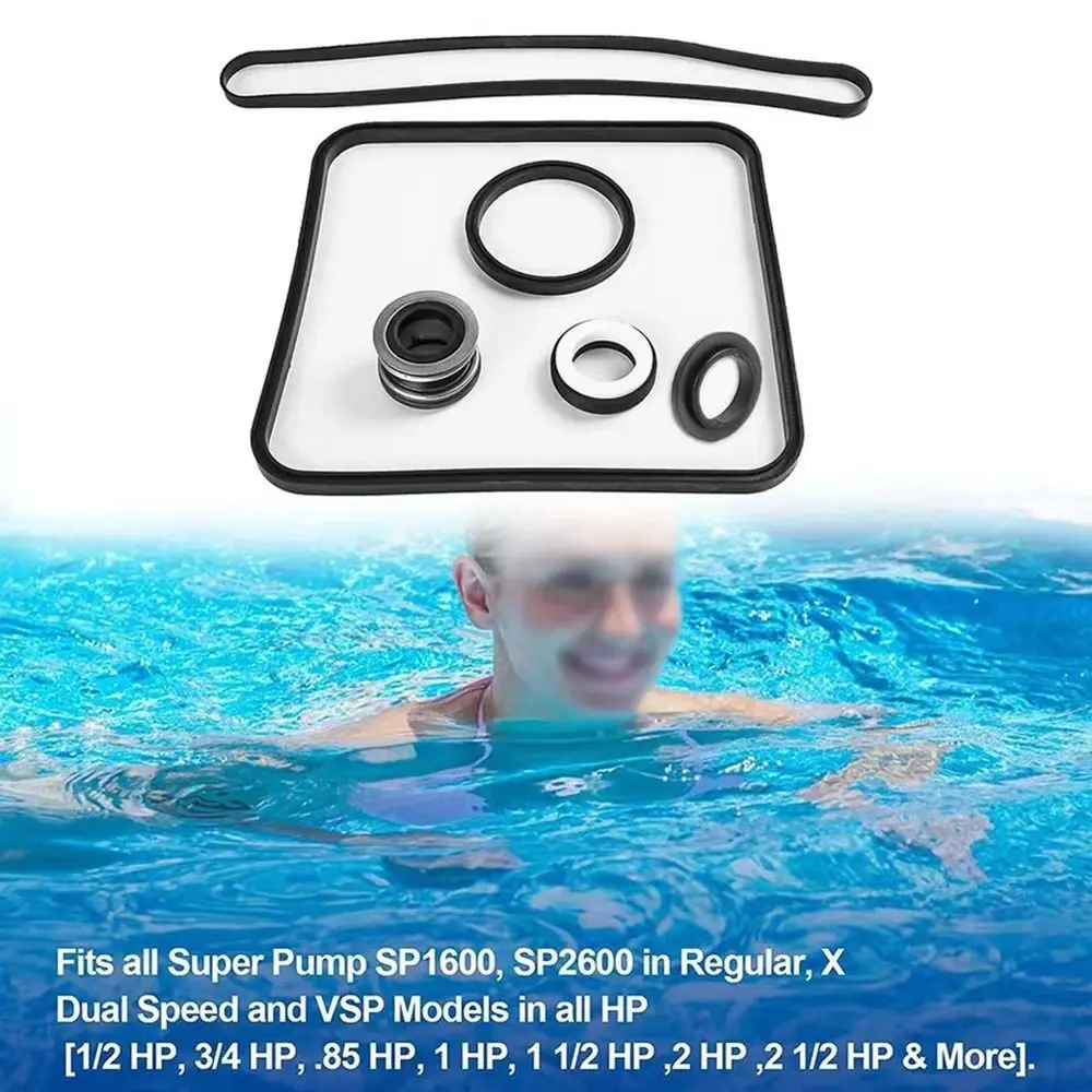 

Rubber Pool Pump Seal O-Ring Strainer Cover Pump Lid Gasket Above Ground Pool for Hayward Super SP2600/1600/2600X