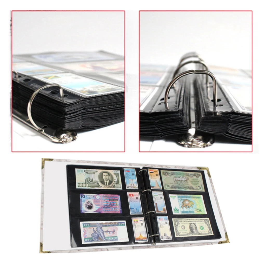 

Альбом для банкнот PCCB легкий бумажный чехол для книг с рисунком, свободный лист, водонепроницаемый, Коллекционирование книг, альбом для скр...