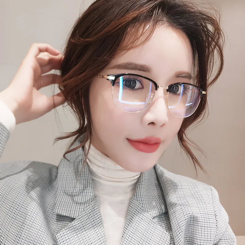 

Men Women Fashion Anti Blue Light Glasses Female Male Blue Blocking Computer Goggles Eyeglasses Myopia Frame Clear Lens Eyewear
