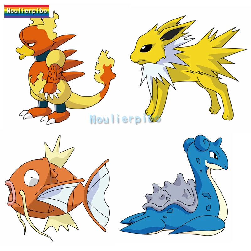 Мультяшные аниме персонажи высекающие наклейки на автомобиль Пикачу Карп король