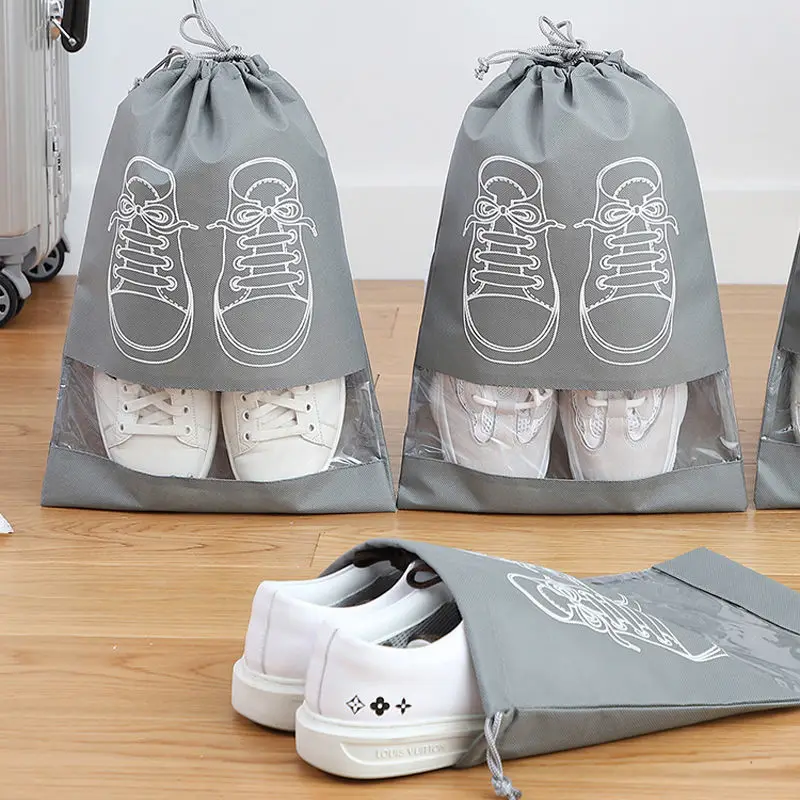 

Shoes Storage Bag Closet Organizer Bag Portable Drawstring Bag Pouch Jacket Pockets For Travel Organizer For Suitcases Dustproof