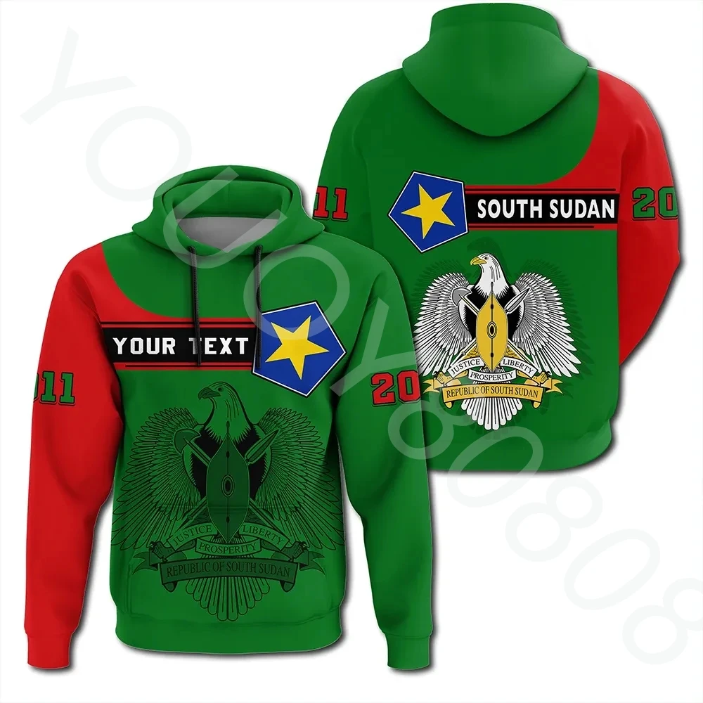 

(Custom) Africa Zone Hoodie - South Sudan Pullover Hoodie Pentagon Style