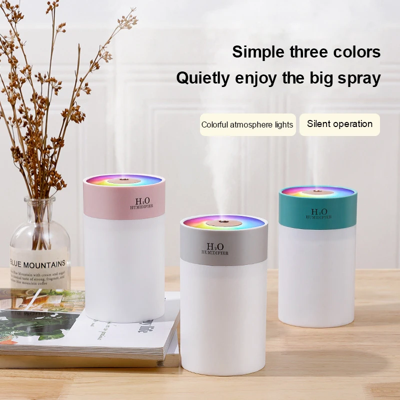 Портативный тихий увлажнитель воздуха с питанием от USB 260 мл