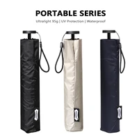 parachase 111g ultralight sun umbrella portable anti uv travel folding umbrella rain women simple light parasol 6 ribs upf50