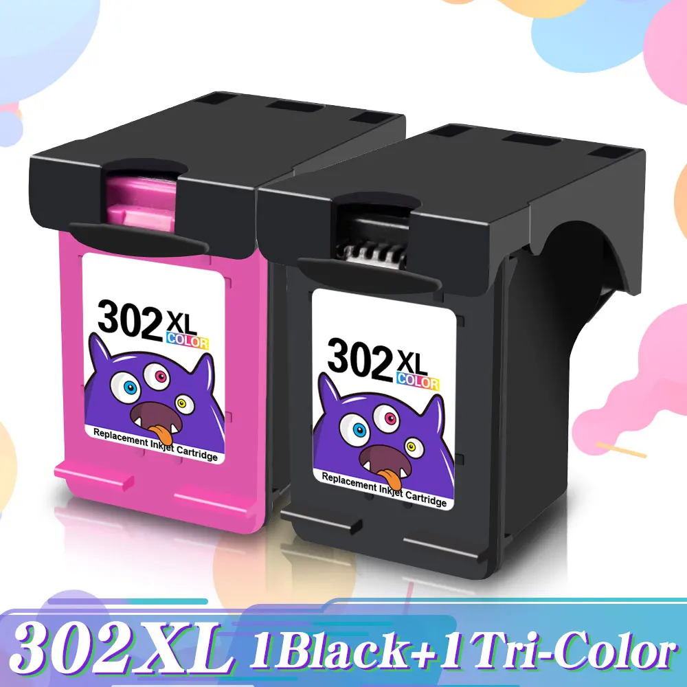 Чернильный картридж Printjoy для принтера HP 302 XL Deskjet 4511 4512 4513 4516 2131 2132 2134 2136 1-4 шт. |
