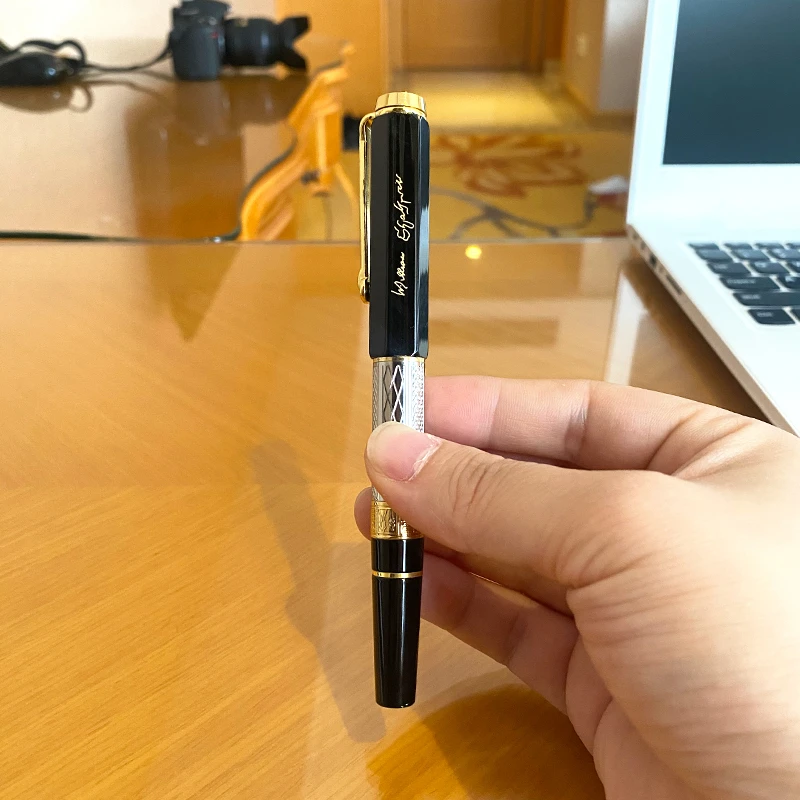 

New Luxury Black Classic Fountain Ballpoint Pen Exclusive Men's and Women's High end Student Business Office Signature Pen Gold