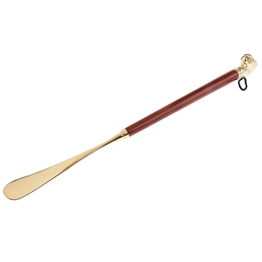

Durable Long Handle On Shoehorn Wood Craft Shoe Horn 49cm/19.3