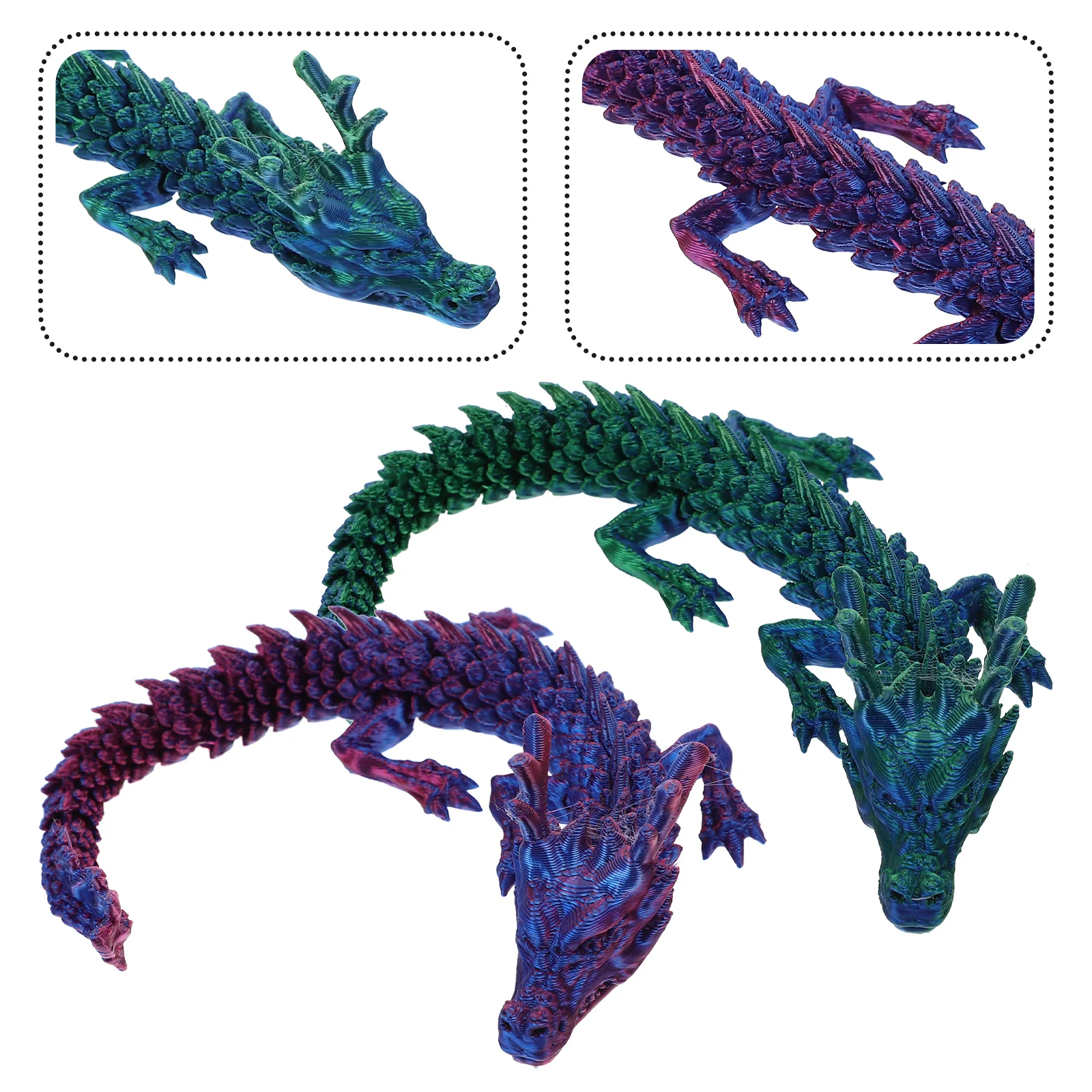 

Dragon Toy 3D Toys Printed Sensory Standing Action Playcounting Flexible Figurines Educational Fingertip Fidget Kidsoffice Model