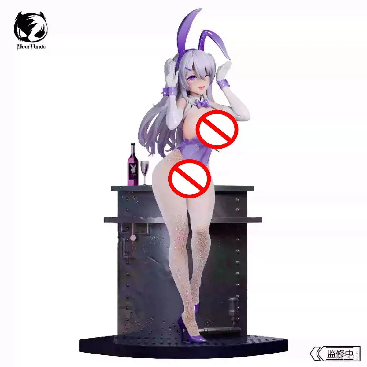 Фото Оригинальная фигурка Bearpanda Bunny Girl Asanagi Rin Xiya с термопокраской, 3D-кристаллическими глазами и креативными сценами, классическая аниме-модель на заказ №4