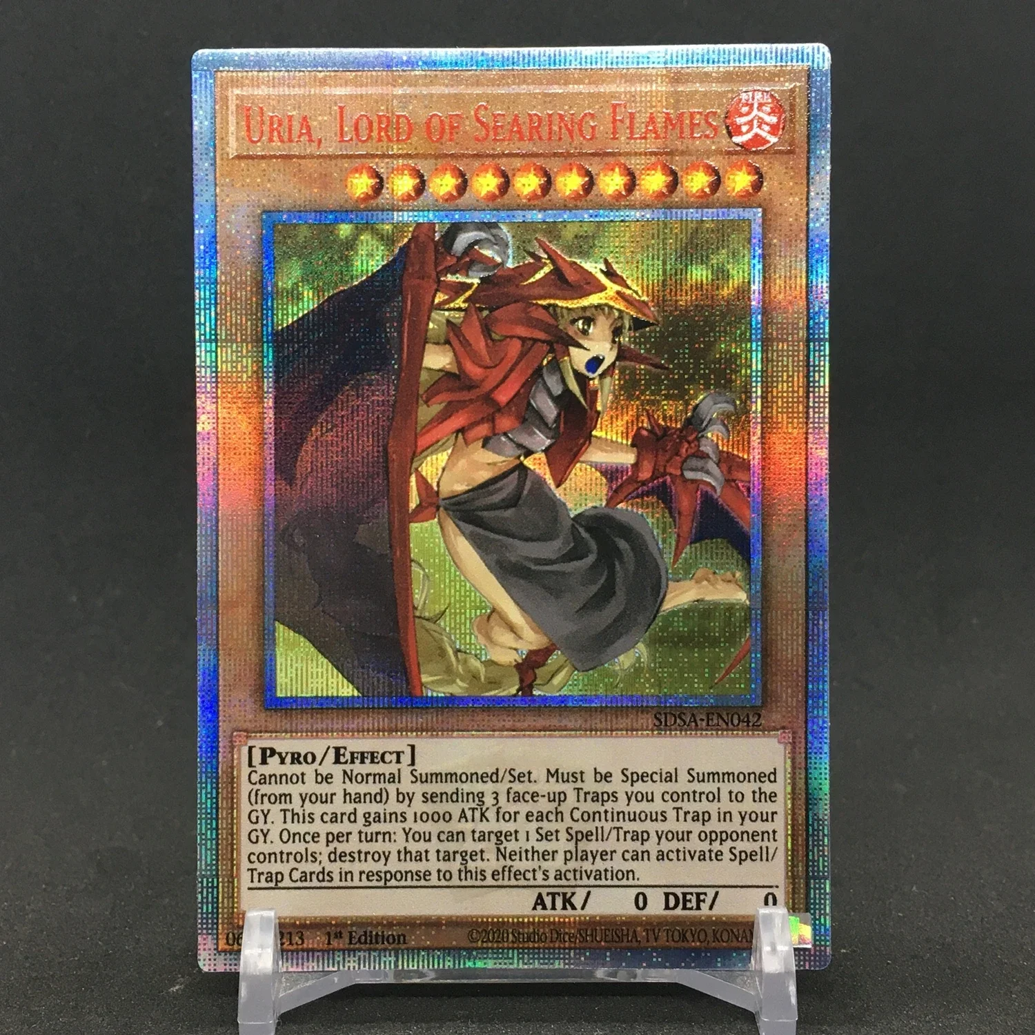 Yu Gi Oh Sacred Beast English Armityle The Chaos Phantom DIY игрушки хобби коллекционные предметы коллекция