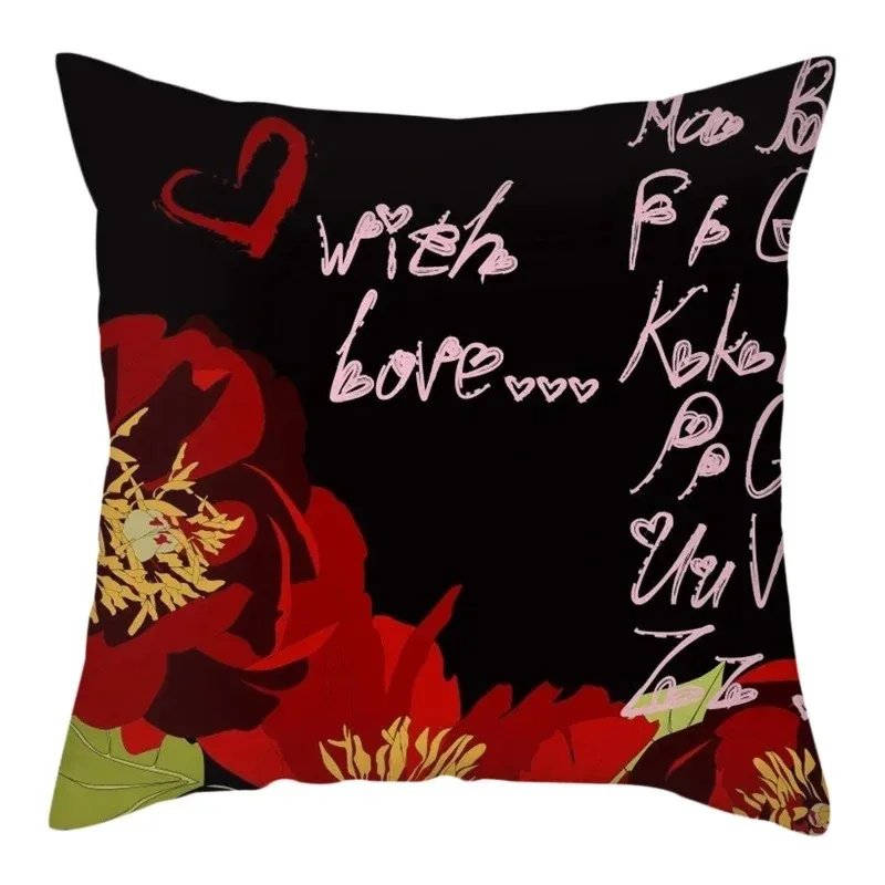 Подарок на День святого Валентина декоративная наволочка из полиэстера чехол