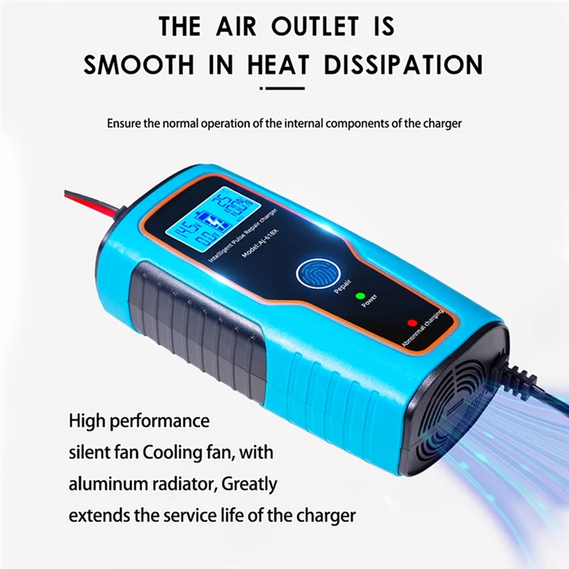 100AH 12V 6A автомобильное зарядное устройство импульсный ремонт 100V-250V